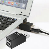 Mini Adaptador USB 3.0 HUB 3 portas