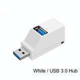 Mini Adaptador USB 3.0 HUB 3 portas