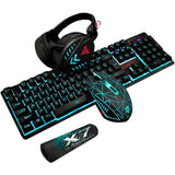 Kit Fones+Mouse+Teclado Gamer