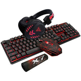 Kit Fones+Mouse+Teclado Gamer