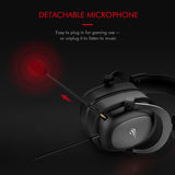 Fones de Ouvido Gamer Som Surround e Microfone HD