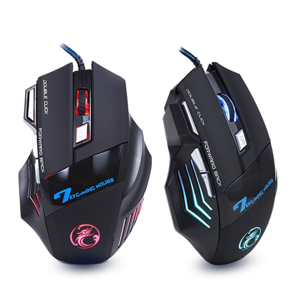 Mouse Gamer LED 7 botões 5500 DPI