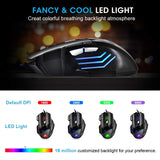 Mouse Gamer LED 7 botões 5500 DPI