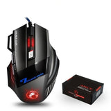 Mouse Gamer LED 7 botões 5500 DPI