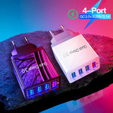 Carregador 45W 3.0 USB 4 saídas