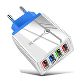 Carregador 18W 3.0 USB 4 saídas