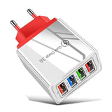 Carregador 18W 3.0 USB 4 saídas