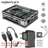 Case para Raspberry Pi 4 e 3 Modelo B