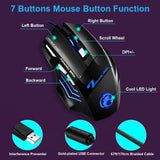 Mouse Gamer LED 7 botões 5500 DPI