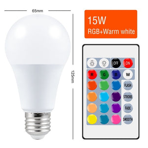 Lâmpada LED Smart RGB com Controle