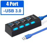 Multi Adaptador USB 3.0 HUB 2.0