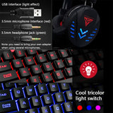 Kit Fones+Mouse+Teclado Gamer