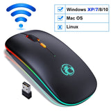 Mouse Wireless/Bluetooth RGB Recarregável