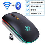 Mouse Wireless/Bluetooth RGB Recarregável