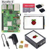 Raspberry Pi 3 Model B+ Kit ABS Case + 32GB SD Card + Fonte Energia + 3.5 Tela Touch Screen